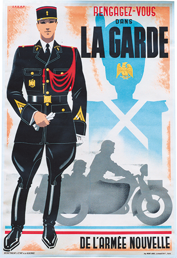 Affiche de recrutement de la garde (1942)