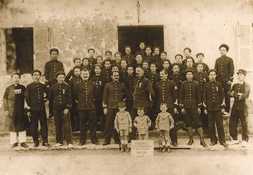 Gendarmes et policiers à Nam Dinh (1919)