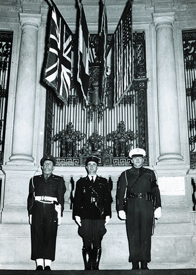 Garde interalliée à Berlin 1945