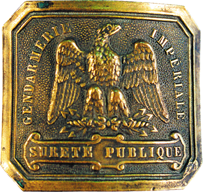 Plaque ceinturon officier 1860