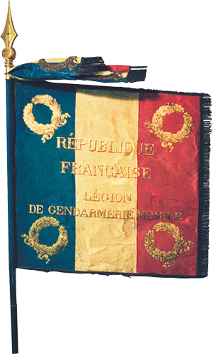 Ancien drapeau de la gendarmerie mobile