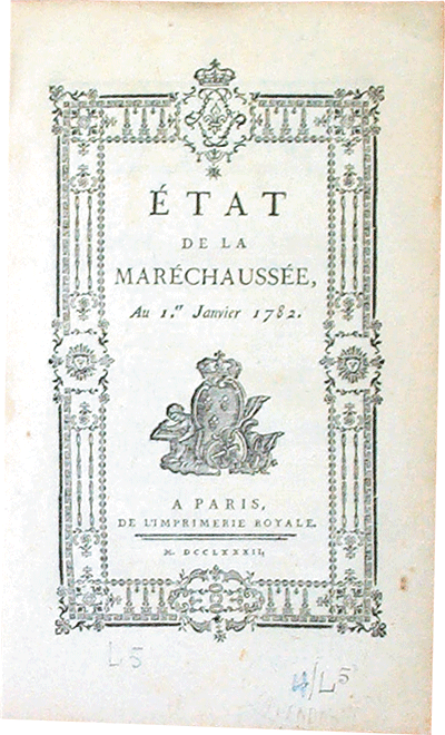 État maréchaussée