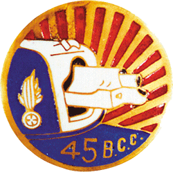 Insigne du 45e bataillon de chars de combat