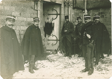 Gendarmes d'Avranches lors de la crise des inventaires (1905)