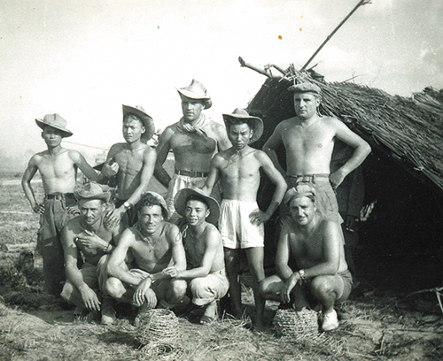 Poste de combat dans la plaine des Joncs (vers 1950)