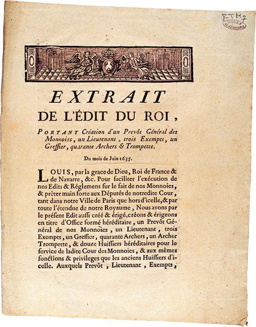 Édit du roi