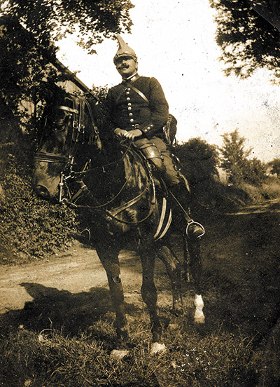 Gendarme Fourriques à cheval (1914)