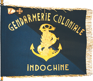 Fanion de la gendarmerie d’Indochine