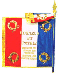 L’inscription Indochine sur les drapeaux de la Gendarmerie nationale